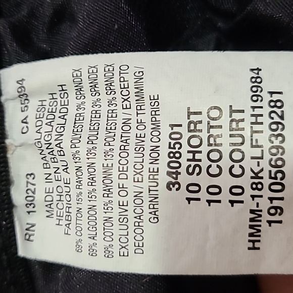 Lee Flex Motion Regular Fit Mid Rise Straight Leg Black Jeans Size 10 SHORT - Picture 6 of 10